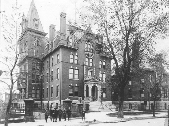 old shot of exterior of Hospital of the University of Pennsylvania