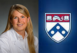 headshot of Danielle Sandsmark, MD, PhD and the Penn Med Physician Blog logo