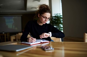 Young Woman Managing Time