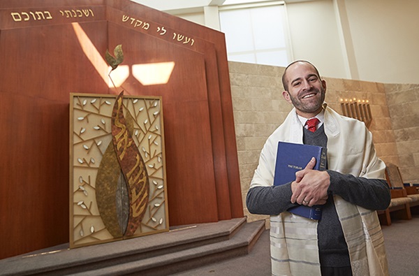 Rabbi Ben David - lymphoma - blood cancer - at synagogue 