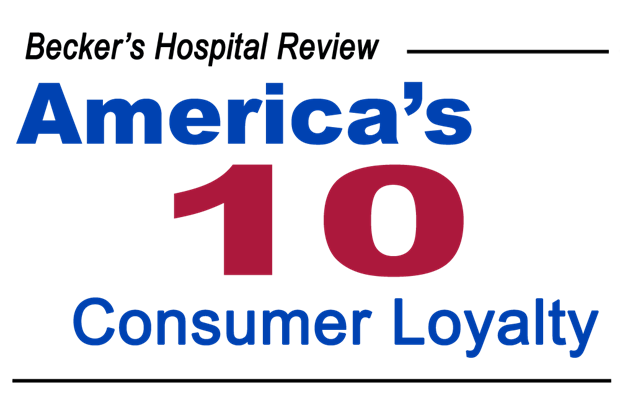 Becker's Hospital Review - Top 10 Consumer Loyalty Award
