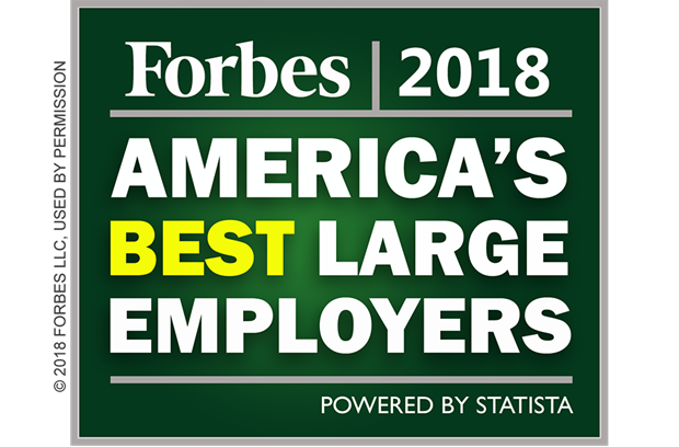 Forbes America's Best Large Employers Badge