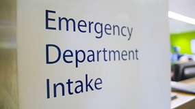 Emergency Department intake signage