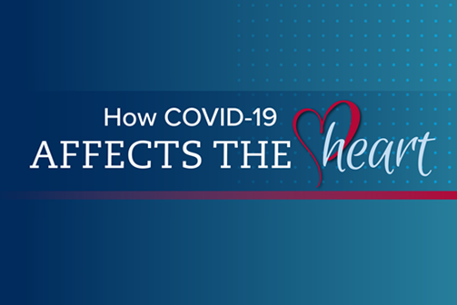 graphic how COVID affects the heart