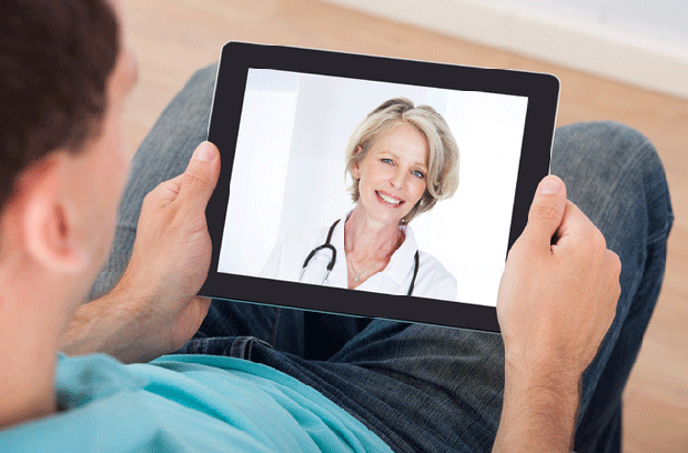 video chat with female doctor