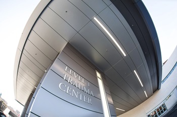 image of the trauma center building