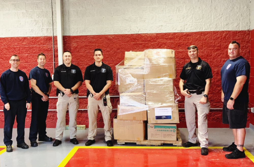 Plainsboro Township, N.J. police accept donated supplies from Penn Medicine Princeton Health